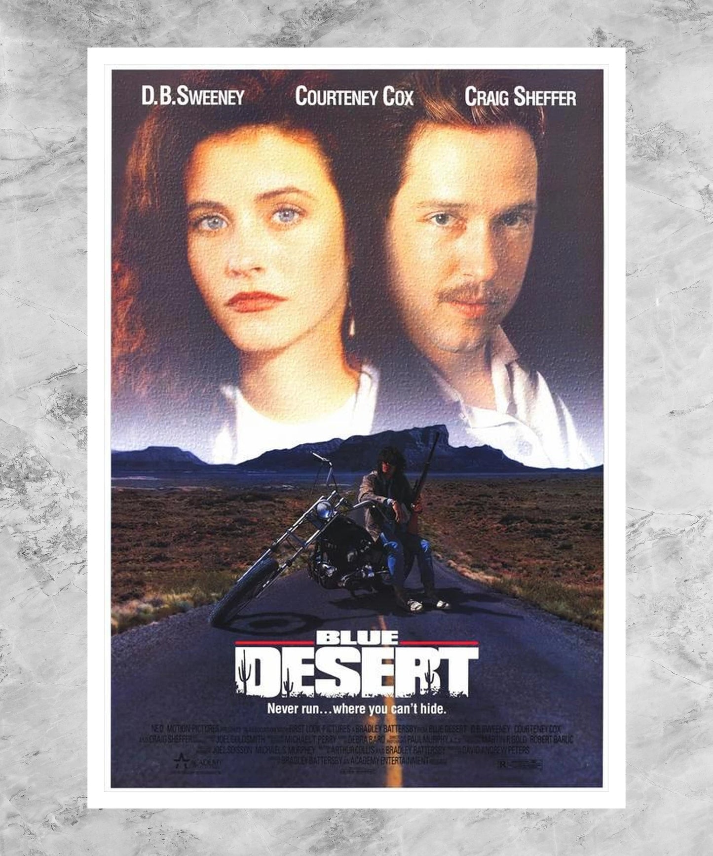 Blue Desert Poster