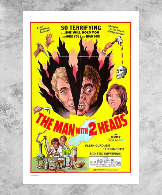 The Man with 2 Heads Poster