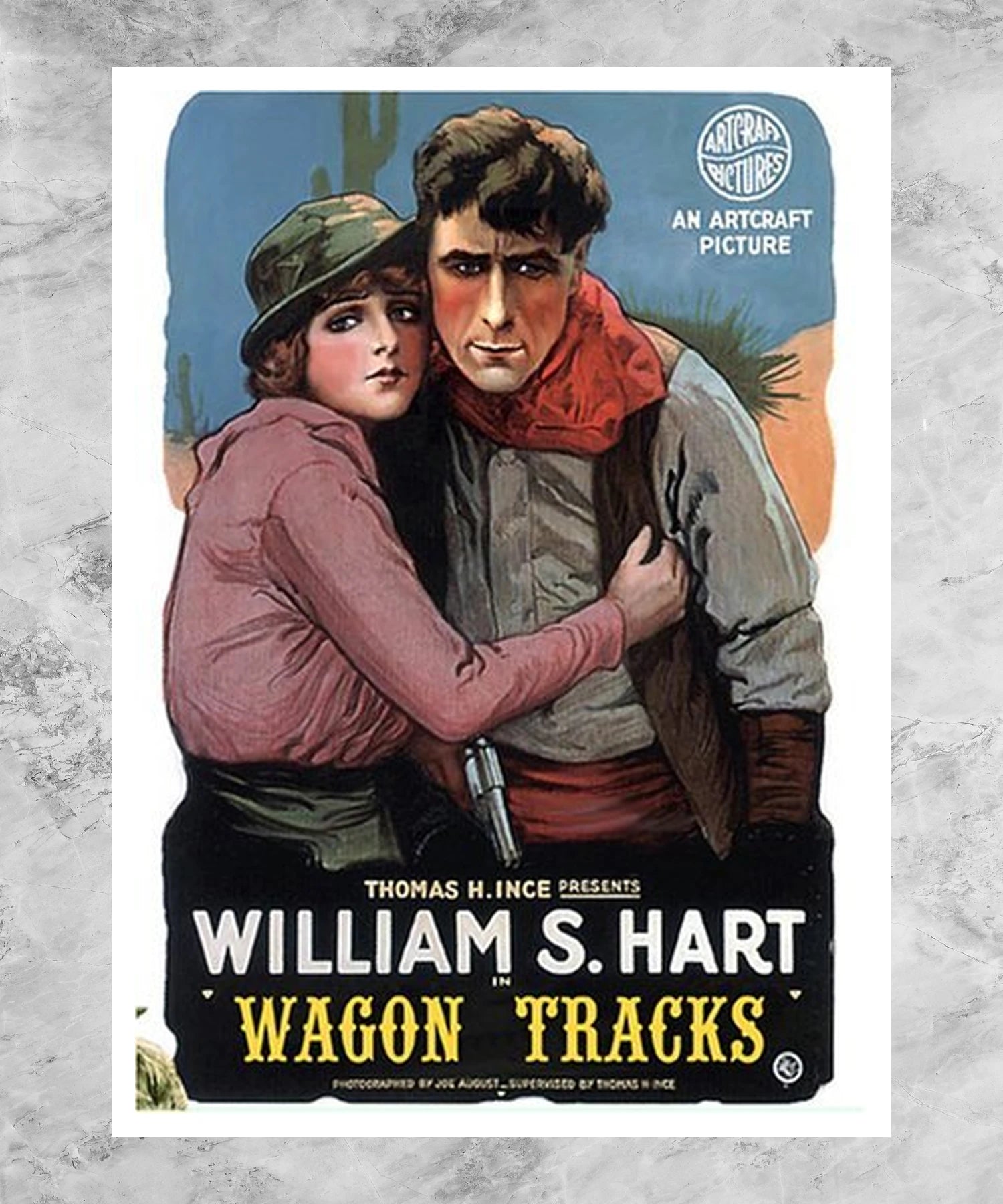 Wagon Tracks Poster